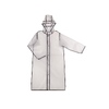 прозрачный/черный XL-2XL 