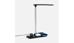 Настольная лампа с беспроводной зарядкой Power Light, черная