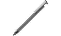 Ручка шариковая Standic с подставкой для телефона, серая