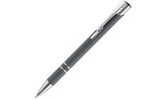 Ручка шариковая Keskus Soft Touch, серая