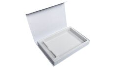 Коробка Silk с ложементом под ежедневник 15х21 см и ручку, ver.2, серая