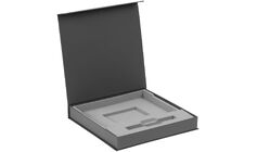Коробка Memoria с ложементом под ежедневник и ручку, ver. 2, серая
