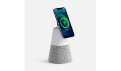 Bluetooth-колонка с беспроводной зарядкой и подсветкой Cone Sonance, серая