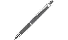 Ручка шариковая Chromos Soft Touch, серая