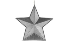 Свеча High Five, серебристая