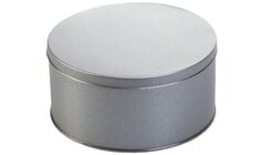 Коробка Pragmax M, круглая, серебристая