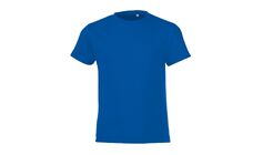 Футболка детская Regent Fit Kids, ярко-синяя, на рост 118-128 см (8 лет)