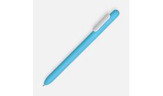 Ручка шариковая Swiper Soft Touch, голубая с белым