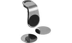 Магнитный держатель для смартфонов Pinch, серебристый