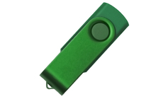 USB flash-карта DOT (16Гб), зеленый, 5,8х2х1,1см, пластик, металл