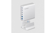Зарядная станция 4xUSB Type-C, 2xUSB, PD, QC, 160Вт, белый, Deppa