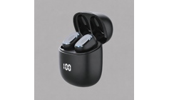 Беспроводные наушники с микрофоном Air Buds Pro, TWS, BT 5.3, LED, 300 мАч, черный, Deppa