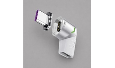 Адаптер USB-С - USB-C, магнитный, белый, Deppa
