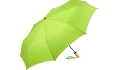 Зонт складной 5429 ÖkoBrella из бамбука, полуавтомат, лайм