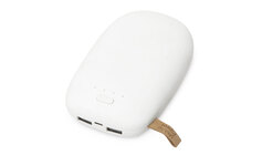 Внешний аккумулятор в форме камня «Stone», 10400 mAh, белый