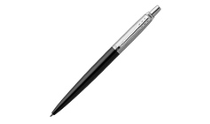 Шариковая ручка Parker Jotter Essential, Satin Black CT, стержень: M, цвет чернил : blue или black