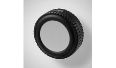 Набор из 25 инструментов "Tire", черный/серебристый