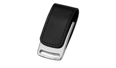 Флеш-карта USB 2.0 16 Gb с магнитным замком "Vigo", черный/серебристый