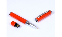 USB-флешка на 16 Гб в виде ручки с мини чипом, оранжевый