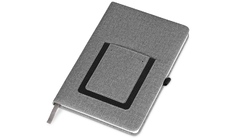 Блокнот "Pocket" 140*205 мм с карманом для телефона, серый