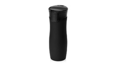 Вакуумная термокружка с кнопкой Streamline, Waterline, soft-touch, черный