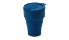 Силиконовый складной стакан "GoCup", индиго