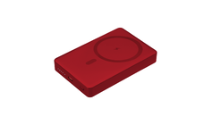 Внешний аккумулятор Атлантис Плюс PD (Atlantis PD Plus) 10000mAh с функцией беспроводной зарядки 15W, красный