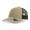 Бейсболка ZION 5 клиньев,сетка,пласт.застежка, хаки, черн., 100 % переработанный полиэстер, 200 г/м2