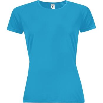 Футболка женская Sporty Women 140 бирюзовая, размер XL