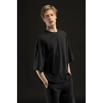 Футболка унисекс T1, черная, размер XS/S