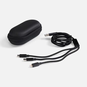 Кабель Triple Charge в футляре ver.2, черный