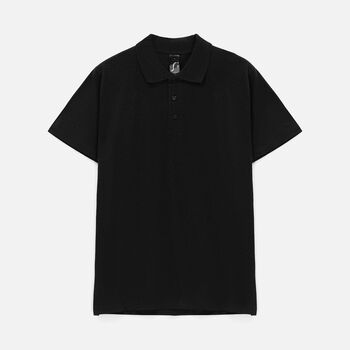 Рубашка поло мужская Prescott men 170 черная, размер M