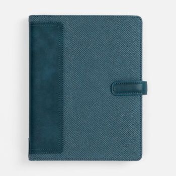 Ежедневник-органайзер Twill, недатированный, синий