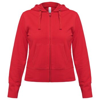Толстовка женская Hooded Full Zip красная, размер XS