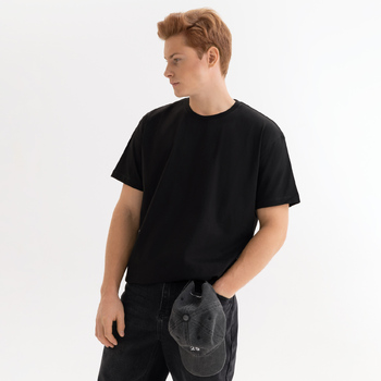 Футболка унисекс Крис (Kris), 150 гр., черная, размер XXXL